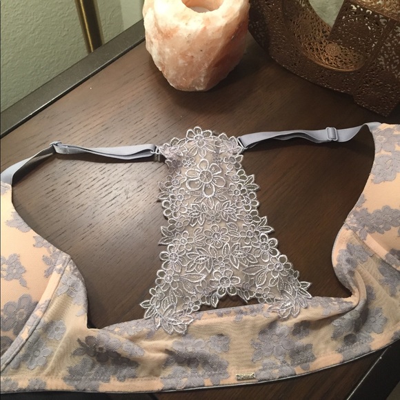 NFS- NWOT PINK Periwinkle Front Close Pushup Bra - Picture 2 of 4